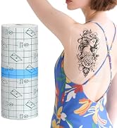 Tattoo Cover Up Patch, Tattoo Aftercare Bandages, 10" x 2.4 Yards Transparent and Waterproof for ...