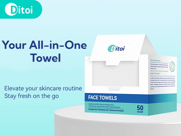 disposable face towels XL facial towelettes face cleansing washing cloths wipes for skincare makeup