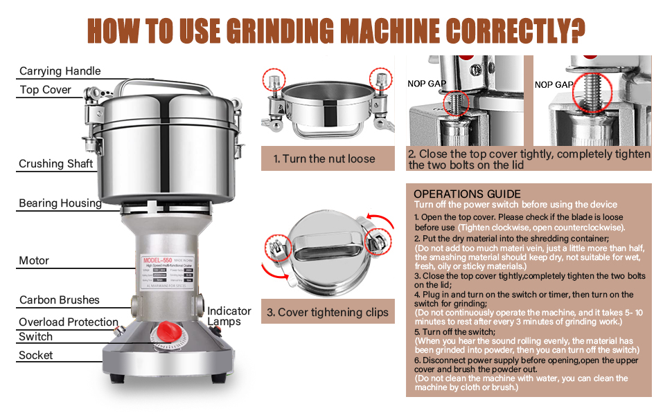 How to use grinding machine correctly