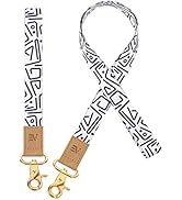 Pack of 2 Wrist and Neck Lanyards for ID Badges, EcoVision Wristlet Keychain Holder Car Key Lanya...