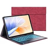Keyboard Case for Samsung Galaxy Tab S10+ Plus / S9 FE+ Plus / S9+ Plus 12.4inch - 7 Colors Backl...