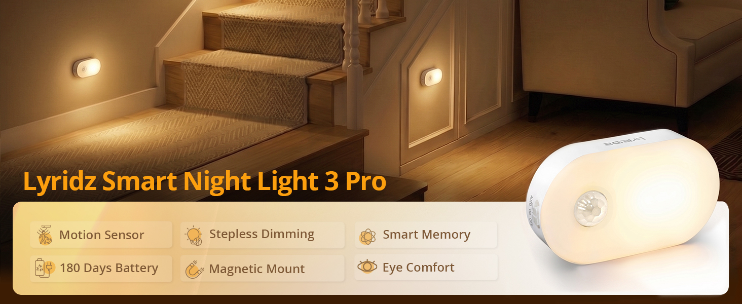 rechargeable night light for stairs