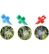 La Farah 150pcs 90/180/360 Degree Micro Sprayer Refraction Automizing Sprinkler Nozzle Irrigation...