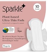 Sparkle Pads for Women, Plant-Based Ultra Thin Pads Designed for Sensitive Skin, Feminine Care, S...