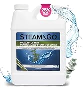 Steam & Go - Demineralized Water for Steam Cleaner, PVC-Free Floor Cleaner Liquid Compatible With...
