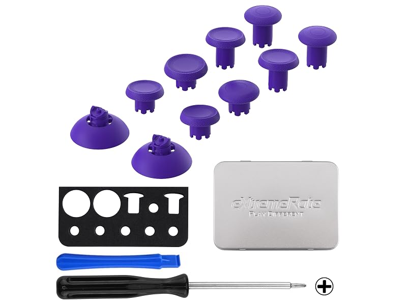 eXtremeRate ThumbsGear EDGE V3 Interchangeable Thumbsticks for PS5, PS4 Controller Analog Joysticks
