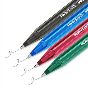 Paper Mate InkJoy 100RT Retractable Ballpoint Pens, Medium Point (1.0mm), Assorted, 20 Count