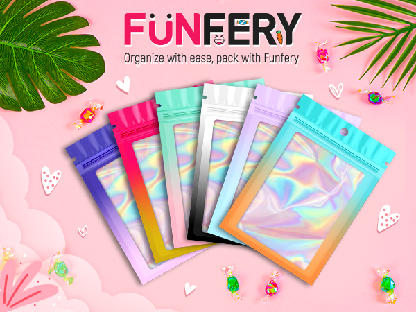 Funfery gradient holographic bags