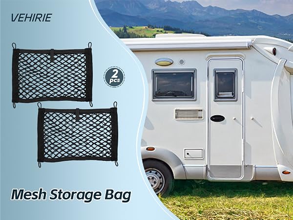 Small Cargo Net Pouch Bag