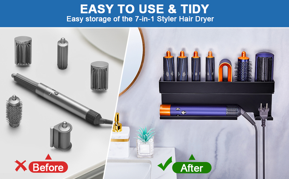 hair dryer wall holder hair dryer storage organizer curling iron holders and organizers