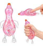 Squishy Ducks Sugar Stress Ball, Slow Rising Glitter Squishy Duck Sensory Fidget Toys for Adults ...