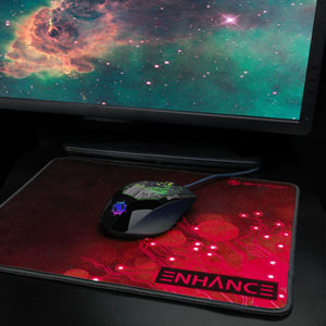 red mouse pad