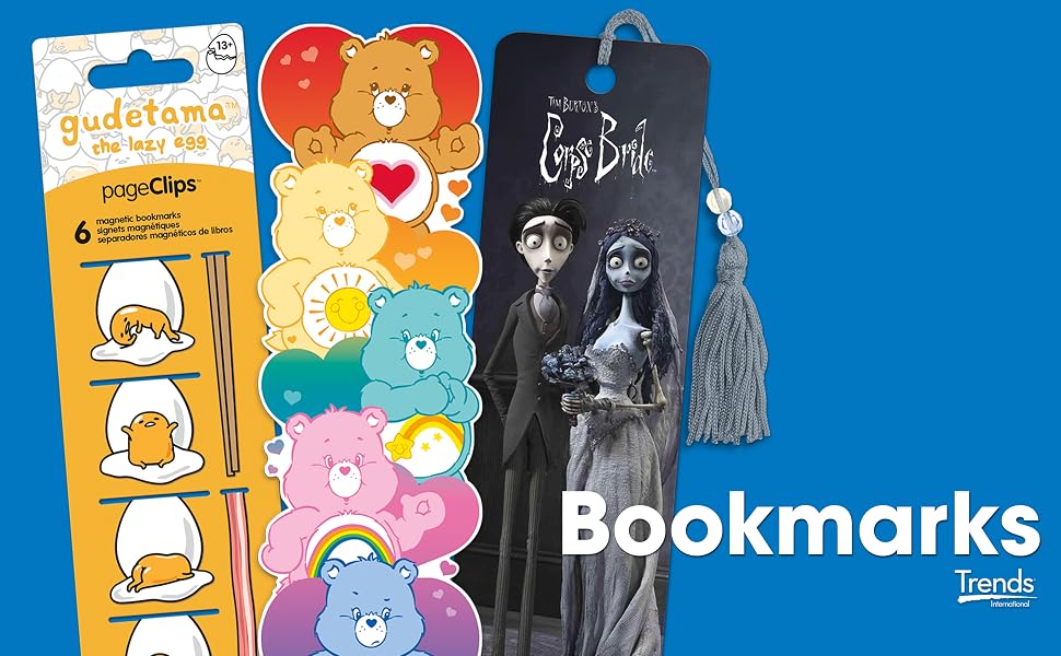 bookmarks trends international premier shapemark magnetic page clips kids women readers book lovers