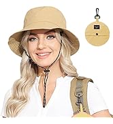 Womens Packable Waterproof Bucket Hat Men UV Protection Sun Hat
