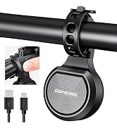 OOPSCOOL Bike Horn Adjustable 80-130DB, Electric Bicycle Bell USB Rechargeable, Waterproof Bicycl...