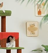 MUTTROS Mushroom Cat Tree Tower with Removable Scratcher, Large Hammock, Condo, Perch, 3 Sisal Po...