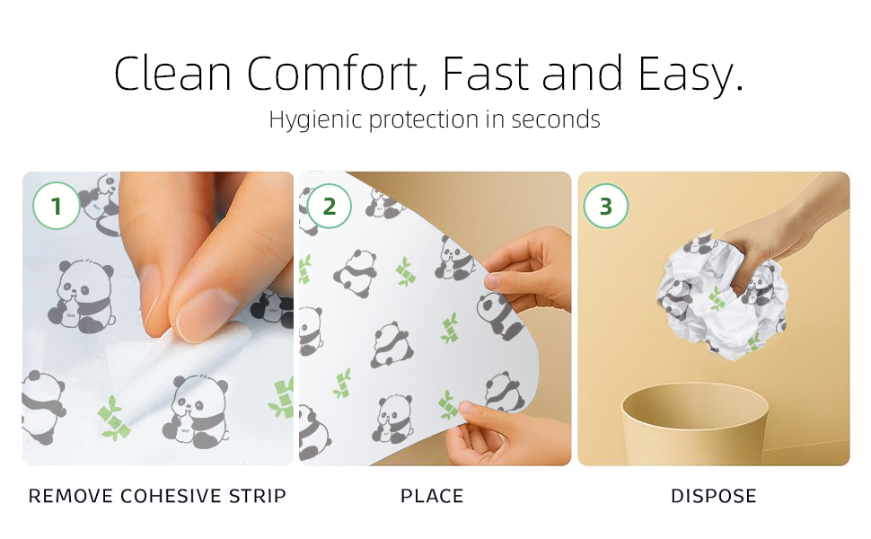 Upgraded Disposable Toilet Seat Covers (20 Pack) - Waterproof