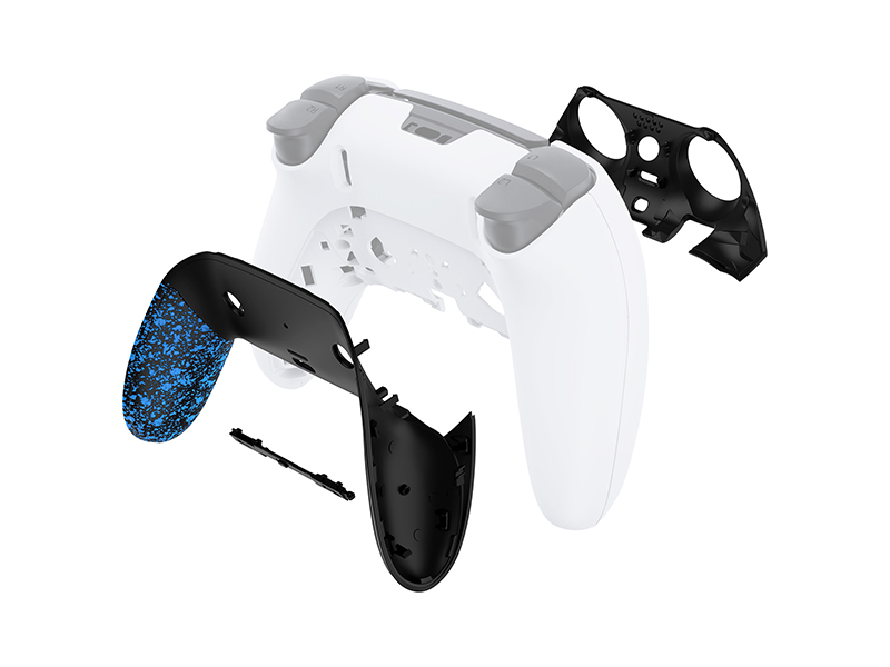 eXtremeRate Top Bottom Decorative Trim Shell For ps5 Edge Controller Replacement Shell Plates Cover