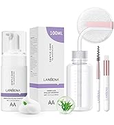 LANBENA Lash Shampoo Kit for Lash Extensions 100ml, Eyelash Extension Cleanser, Amino Acid Lash W...