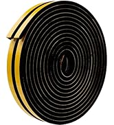 High Density Foam Weather Stripping Door Seal, Door Seal for Doors and Windows, Soundproof Weathe...