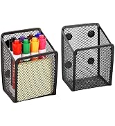 Magnetic Pencil Holder - Extra Strong Magnets Mesh Marker Holder Perfect for Whiteboard, Refriger...