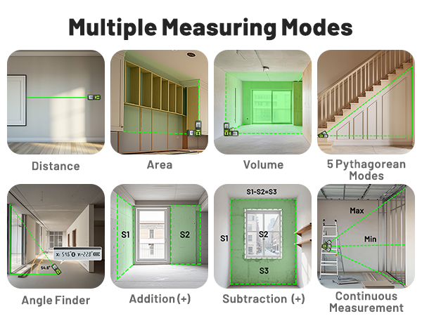 green laser measuring tool