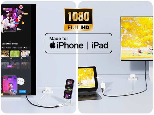 lighting to hdmi cable for iphone