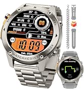 BRUBOSES GPS Smart Watch for Men Military Rugged Smartwatches,Compass,50M Waterproof, 500mAh Larg...