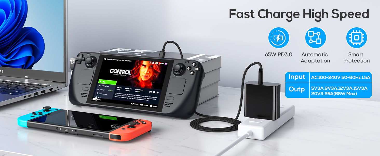 steam deck charger
