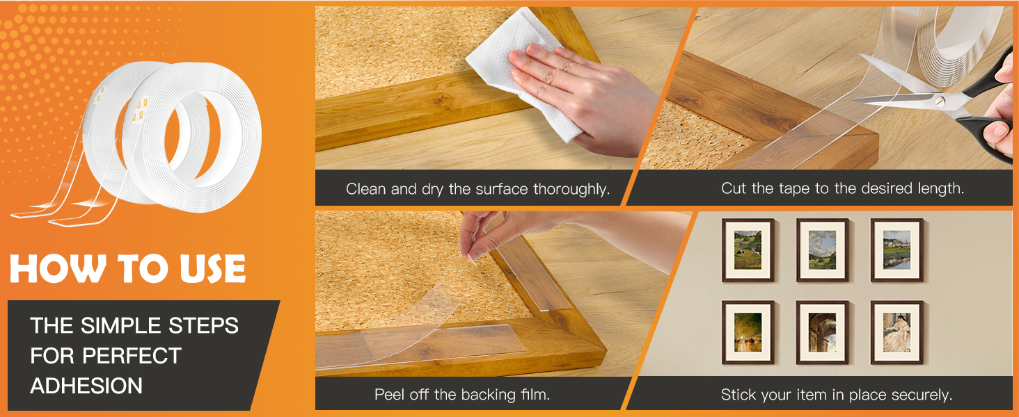 Double Sided Tape Heavy Duty Removable