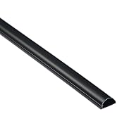 D-Line Half Round Cord Hider, Patented Cable Cover, Hide TV Wall Mount Wires, Raceway for Cords, ...