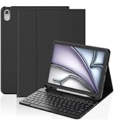 KBCASE for iPad Air 11 inch (M3/M2) 2025/2024 Case with Keyboard, Keyboard Case for iPad Air 5th/...