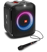 JBL PartyBox Encore Essential Bluetooth Karaoke Party Speaker with PBM100 Wired Mic Bundle