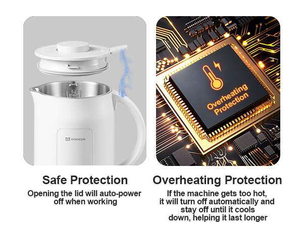 MOIKKOM Nut Milk Maker, Automatic Almond Milk Machine for Homemade Plant-Based Milk