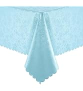 Smiry Rectangle Table Cloth, Waterproof Heavy Duty Vinyl Tablecloths, Wipeable Washable Table Cov...