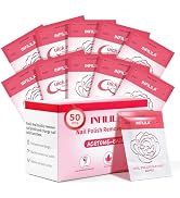 NXJ INFILILA Nail Polish Remover Pads, 2024 Newest Acetone Nail Polish Remover, 50PCS Quick Nail ...