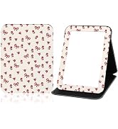 PDOZV Portable Folding Makeup Mirror,Compact Small Mirror with Cosmetic Desktop Standing for Trav...