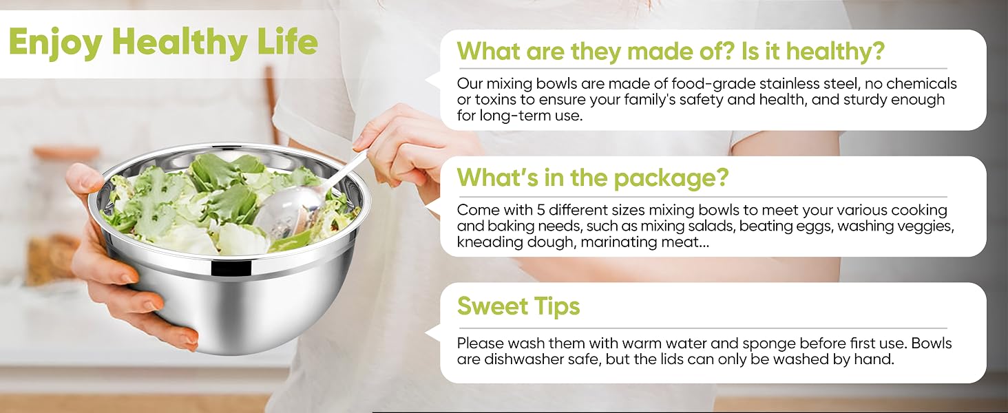 Khaki Mixing Bowls