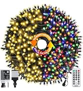 262FT 800 LED Christmas Lights, 3 in 1 Color Changing Christms Tree Lights | With 11 Modes and Ti...