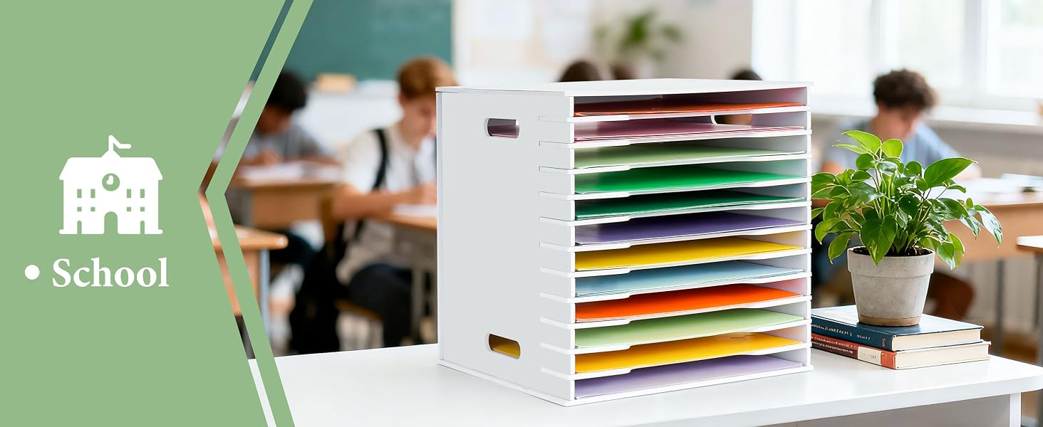 6 tier paper organizer