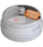 Mikro Innovations Glass & Silicone Microwave Splatter Cover – Tall and Collapsible Design that fi...