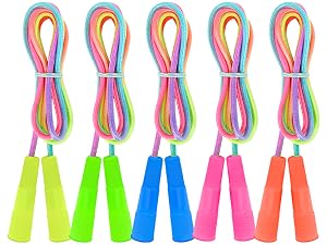 rope jump kids skipping adjustable fitness exercise outdoor jumping handle girls boys soft workout