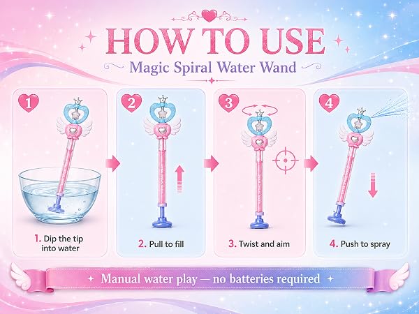 Magic Spiral Water Wand