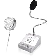 LiwCho 2-Way Window Intercom System, High-Power Voice Transmission Speaker for Bank, Hospital, St...