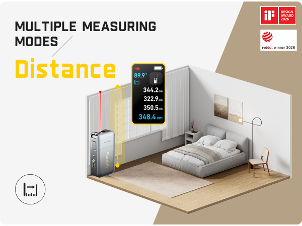 Fanttik A10 APEX 3-in-1 Digital Laser Tape Measure with HD Color Display