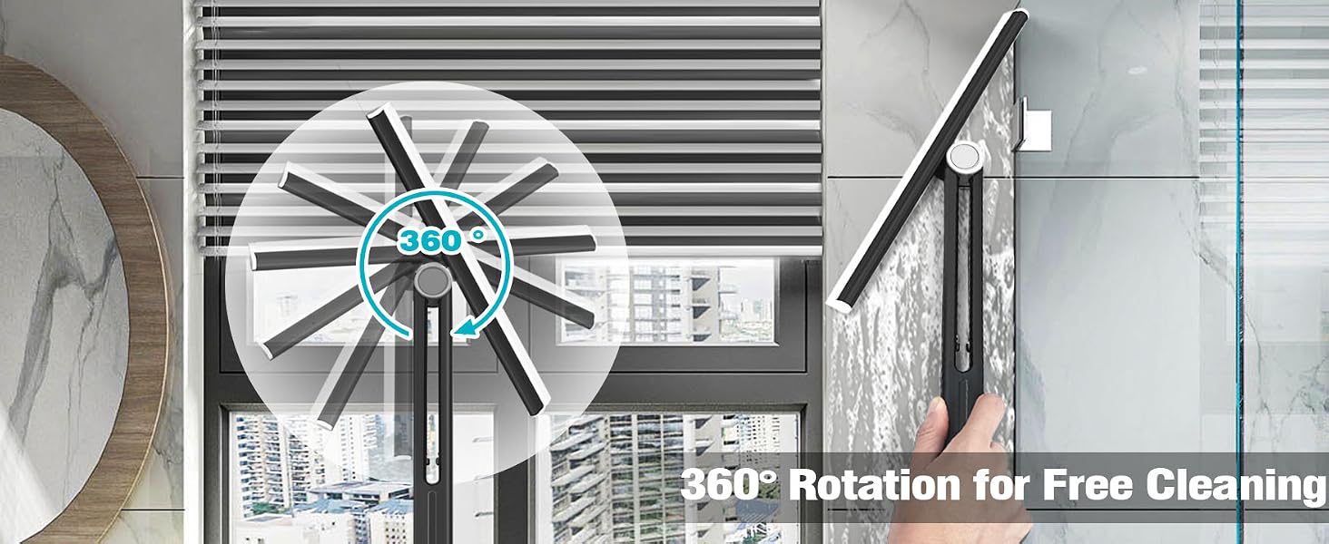 360° rotation for free cleaning