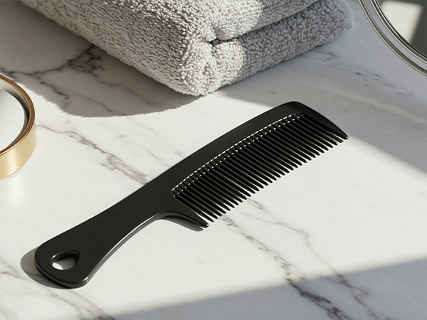 Sleek & Durable – Black Comb Set for Everyday Grooming
