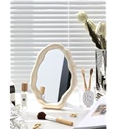 Cloud Makeup Mirrors for Desk, Tabletop Vanity Mirror Hanging Wall Mirrors Desk Mirror with Adjus...
