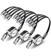 Retractable Charging Cable,2Pack 4Ft Multi Chargers for All Devices,USBC Charging Cable with A/C ...