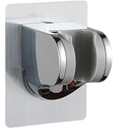 GwernKB Shower Head Holder Strong Adhesive No Drilling Wall Mount Adjustable Handheld Showerhead ...
